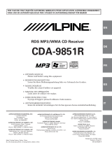 Alpine CDA-9851R Le manuel du propriétaire