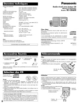 Panasonic RCCD600 Mode d'emploi