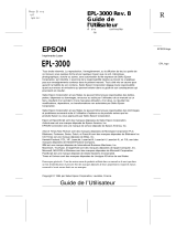 Epson EPL-3000 Le manuel du propriétaire