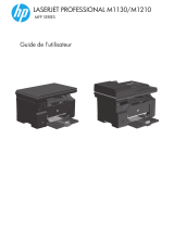 HP LaserJet Pro M1217nfw Multifunction Printer series Mode d'emploi