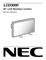 NEC NEC LCD3000 Le manuel du propriétaire