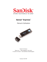 SanDisk SANSA EXPRESS Le manuel du propriétaire