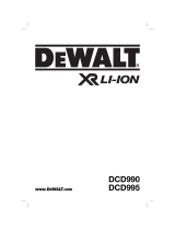 DeWalt DCD995 Manuel utilisateur
