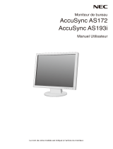 NEC AccuSync AS172 Le manuel du propriétaire