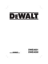 DeWalt DWE4001 Manuel utilisateur