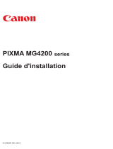Canon Pixma MG-4240 Guide d'installation