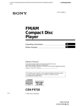 Sony CDX-F5710 Manuel utilisateur
