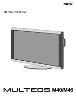 NEC MULTEOS M40 DST Touch Le manuel du propriétaire