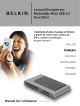 Belkin LECTEUR ENREGISTREUR MULTIMEDIA USB Le manuel du propriétaire