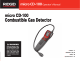 RIDGID Détecteur de gaz combustible micro CD-100 Manuel utilisateur