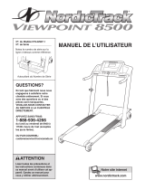 NordicTrack Viewpoint 8500 Treadmill Manuel utilisateur