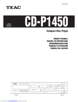 TEAC CD-P1450 Le manuel du propriétaire