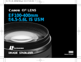 Canon EF 100-400mm f/4.5-5.6L IS USM Mode d'emploi