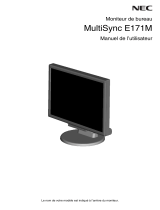 NEC MultiSync E171M Le manuel du propriétaire
