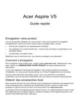 Acer Aspire V5-551 Guide de démarrage rapide