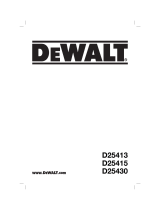 DeWalt D25430K Manuel utilisateur