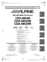 Alpine CDA-9852RR Le manuel du propriétaire