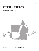 Casio CTK-800 Manuel utilisateur