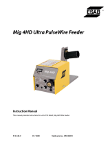ESAB Mig 4HD Ultra PulseWire Feeder Manuel utilisateur