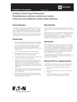 Eaton Outdoor Contact Input Photosensor Guide d'installation