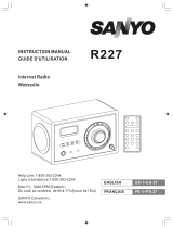 Sanyo R227 Manuel utilisateur