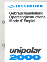 Sennheiser UNIPOLAR 2000 Le manuel du propriétaire