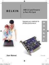Belkin USB 2.0 AND FIREWIRE 6-PORT PCI CARD Le manuel du propriétaire