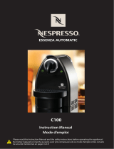 Nespresso ESSENZA AUTOMATIC C100 Le manuel du propriétaire