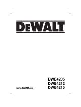 DeWalt DWE4215 Manuel utilisateur
