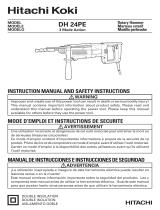 Hitachi DH24PB Instruction Manual And Safety Instructions