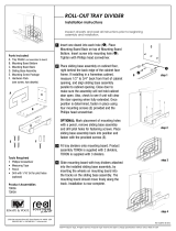 KV Tray Divider Roll-Outs Guide d'installation