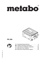Metabo PK 200 Mode d'emploi