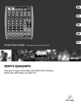 Behringer XENYX QX602MP3 Manuel utilisateur
