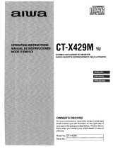 Aiwa CT-X429M Operating Instructions Manual