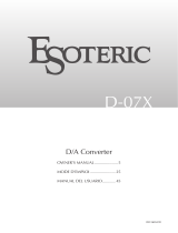TEAC Esoteric D-07X Le manuel du propriétaire