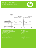 HP Color LaserJet CP6015 Printer series Guide de démarrage rapide