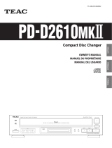 TEAC MC2630RSD-D2610MKII Le manuel du propriétaire