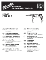 Milwaukee PD2-20 Instructions For Use Manual