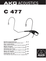 AKG Acoustics C 477 Le manuel du propriétaire