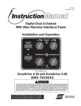 ESAB Digital Dual Schedule MMI (Man Machine Interface) Panel Manuel utilisateur