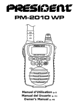 PRESIDENT PM-2010 WP - Le manuel du propriétaire