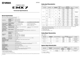 Yamaha EMX7 Powered Mixer spécification
