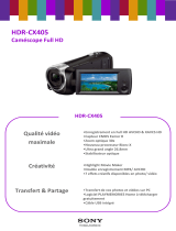 Sony HDR-CX405 Product information