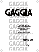 Gaggia Titanium Manuel utilisateur