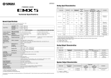 Yamaha EMX5 Powered Mixer spécification