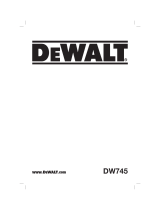 DeWalt DW745 T 4 Le manuel du propriétaire
