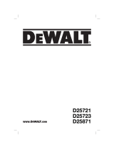 DeWalt D25721K Manuel utilisateur