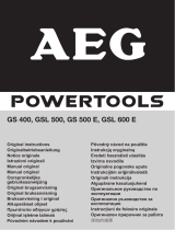 AEG GSL 500 Le manuel du propriétaire