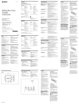 Sony XM-GTR3301D Mode d'emploi