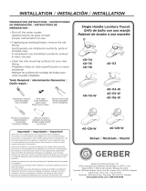 Gerber Maxwell SE Single Handle Lavatory Faucet Manuel utilisateur